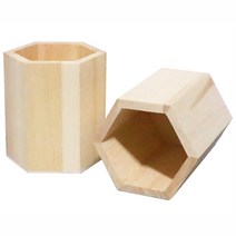 핸디몰 연필꽂이 꾸미기모음(25종)(목공예수업 나무꾸미기)DIY, 원목 육각연필꽂이