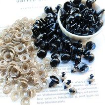 장난감 아이용 블랙 플라스틱 봉제 안전 눈 아미구루미 DIY 공예 재미있는 동물 인형 액세서리 5-14mm 5, 08 14mm_02 50pcs