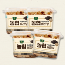 농협 쌀전병 옛날과자 160g x4개 센베이 전병 센베, 흑임자맛, 4개