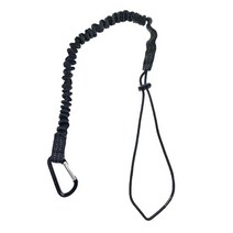 카야커 카누 Carabiner 안전으로 SUP 패들 리드 카약 노를 저어 보트 낚시대 폴 코일 끈 코드 타이 로프, 02 Black