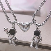 남자 귀여운 데일리 커플 합체 자석 목걸이 여자 남성 세트 남자목걸이
