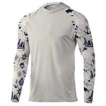 낚시의류 낚시복 낚시옷남성용 낚시 후드 의류 긴 소매 통기성 Camisa Pesca 야외 UV 차단 셔츠 UPF50 +, 03 XDYPELA0718