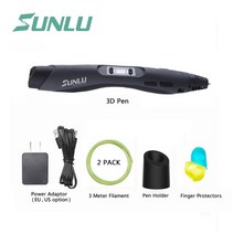 선루SUNLU Magic 3D 펜 SL 300 블랙 컬러 프린팅 펜은 크리에이티브 크래프트 및 선물용 PLA/ABS 필라멘트를 175mm 지원 펜, 04 SL-300-blue