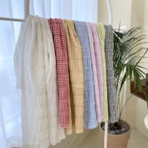 527 탐나요 체크 리플 시어서커 원단 5종, 르츠, 연그린