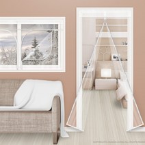 9종 1개 문풍비닐 방한문 문비닐 방풍창 창문방풍커버 난방용비닐 방한용비닐, 방풍비닐방문용(90x210cm)