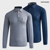 남성골프티셔츠 보카시 카라 긴팔 베이직 골프웨어