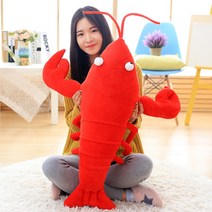 가제인형 레드 킹크랩 애착인형 32cm