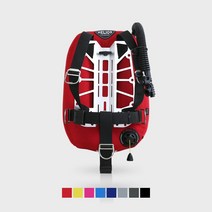헬리오스 HELIOS 경량BCD-스텔라라이트 X1 싱글탱크 BCD 시스템, 레드, 21 lbs