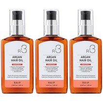 라입 R3 아르간헤어오일 자몽 헤어에센스, 3개, 100ml