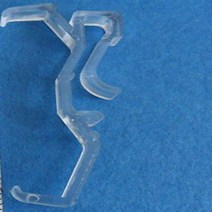 2.5 Inch CLEAR Valance Clips for Window Blind Valance (10 Pack), 1