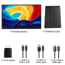 게이밍 4k 24인치 27인치 32인치 룸앤티비 lg 듀얼 모니터 15.6 인치 uhd, 보호 케이스 포함, 나는 플러그