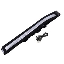 승마 벨트를 충전 타고 밤 반사 격자 플래시 벨트 USB 용 벨트 경고 발광 벨트, 한 사이즈, 화려한