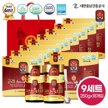 명기삼 6년근 고려 천년의빛 홍삼정 + 쇼핑백, 250g, 18개입