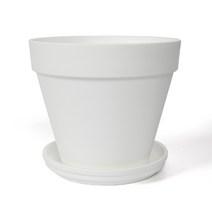 가벼운 플라스틱 토분 토분받침 화이트 1호 2호 3호 화분 분갈이 원예용품