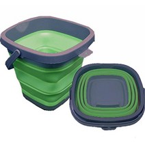 접이식 버킷 10L 스퀘어 트레일러 모터 홈 소형 아파트 캠핑 보트 타기 RV 또는 비행기에 적합 자동차 디테일 용품