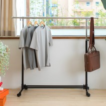조아라산업 이동식 매장용행거 옷사랑 701, 블랙 & 실버