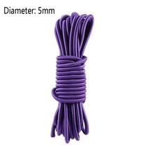 호환 낚시배 바다낚시배요트 부품 5m 4mm5mm 카약 보트 탄성 번지 코드 카약 액세서리 로프 조정 보트 끈 가죽 끈 패들 가죽 끈 보트, 보라색 5mm