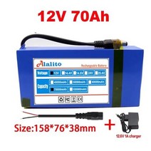 인산철 시동 배터리 100 휴대용 12v 70000mAh 리튬 이온 팩 DC 126V70Ah EU 플러그 126V1A 충전기 버스 헤드 와이어