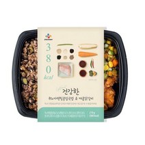 씨제이프레시웨이 CJ 건강한도시락 퀴노아렌틸콩잡곡밥&매콤닭갈비 5팩, 퀴노아렌틸콩잡곡밥 매콤닭갈비5