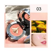 2 색 블러쉬 피치 팔레트 페이스 미네랄 크림 샤이닝 블러셔 레드 섀도우 코스메틱 파우더, 3