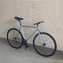 입문용 픽시 자전거 하이브리드 경륜 고등학생 클래식, 기본실버