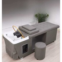 샴푸침대 머리감는 침대 뷰티샵 미용실 베드, 하이엔드 브라운 (침대+스툴+물순환)