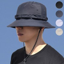 캠핑 나일론 부니햇 4컬러 버킷햇 끈 정글 모자 벙거지 정글모 사파리 남자 여자 커플 등산