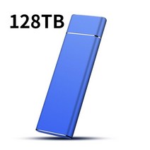 고용량 외장 하드 SSD HDD16TB 외장 SSD 하드 휴대용 500GB 2TB 4TB 8TB 드라이브 타입 C USB 3.1 디스크, 27 128TB Bleu, 한개옵션1