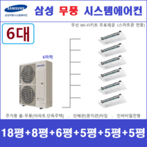 삼성 시스템 에어컨 6대 / 주택용천장형에어컨, [ 아파트, 단독주택 신규설치 및 리모델링 세대 ]