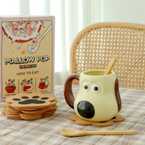 [그로밋컵+코스터+스푼] 대용량 그로밋 머그컵 500ml