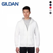 기타 (GILDAN) 아시안핏 무지 후드집업 (6color)