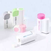 특허 휴대케이스 2종 간편 휴대 디스펜서 미니티슈 무방부제 1센트코인 티슈 업소용 물티슈, 01. 1W(민트)