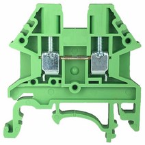 Dinkle Green DK2.5N-GN DIN 레일 터미널 블록 나사 타입 UL 600V 20A 12-22AWG 100개 팩