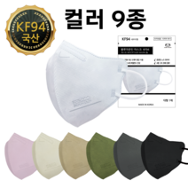 KF94 새부리형 마스크 블루마운틴 숨쉬기편한 귀편한 대형 컬러 국산, 100매입, 1개, 화이트 개별포장