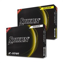 던롭 스릭슨 Z STAR 3피스 골프공골프볼 12구, 화이트
