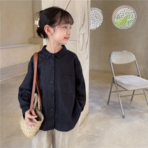 어린이 여아 린넨 셔츠 긴팔 모녀 시밀러룩 커플룩 무지 봄 가을 여름 남아 주니어 키즈
