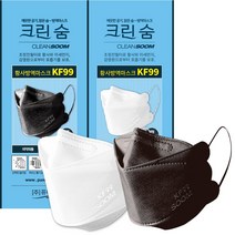 [퓨어텍-직영] 크린숨 보건용마스크 KF99 N99 대형 25매 황사 초미세먼지 차단 방역 100% 국산원자재 국내생산 공장직영, 화이트, 300매