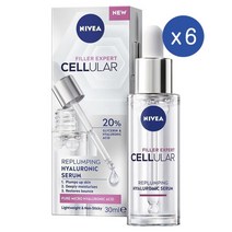니베아 셀룰러 필러 엑스퍼트 리플럼핑 히알루로닉 세럼 30Ml Nivea Replumping Hyaluronic Serum, 6개