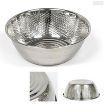 지름25cm 스텐 반죽 보울 쌀 씻는 양푼 다라 스텐레스 볼 대야 원형 다라이