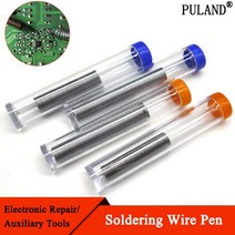납땜용실납 와이어 인두 15pcs 0.8mm 휴대용 납땜 펜 실버 솔더 휴대 전화 악기 수리 도구, 오렌지 15g, 5개