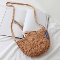 니팅백 쫀쫀한 핸드메이드 손뜨개 히피 니트 크로스백 숄더백 여름크로스백 가벼운가방