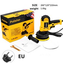 자동차광택기 왁싱기 광택기 듀얼 자동차 전동 왁서 기계 220V 600W 3500rpm 자동 폴리싱 머신 샌더 소형 휴대용 광택 왁싱 공구, 유럽 연합