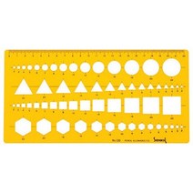 산키스 다각형 종합형판 NO.120 템플레이트 템플릿, 1개