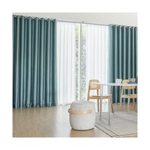 [한스데코] [커튼봉포함][대형]프리미엄 암막커튼세트+벨벳터치 포인트 커튼세트