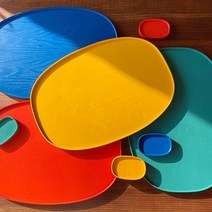 컬러 옻칠 자인트레이 대 4colors, 8. 명록색(대)
