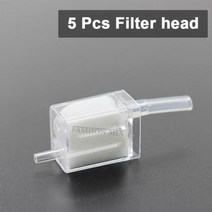 뷰티디바이스 히알루론산 총 마이크로 니들 멸균 주사기 메조피 치료용 블랙헤드 제거 딥 하이드 레이션 안티 에이징, 5pcs filter head