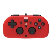 HORI PS4 미니 유선 게임패드 (레드) - 소니 공식 라이센스