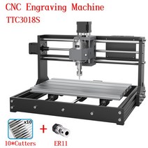 레이저커팅기 레이저가공기 아크릴조각기 CNC TTC3018S 7.5w/20w 밀링 머신 3 축 GRBL 제어 조각 기계 DIY 목재 라우터, 01 3018
