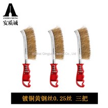 WARM그릴청소브러쉬 녹 제거 용이 구리 도금 와이어 청소 솔