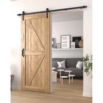 중문 미닫이문 행거 리프트 도어 레일 레일도어 방문, 2.5m 전체 단일 도어 액세서리